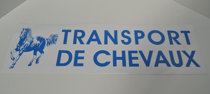 TRANSPORT CHEVAUX - AUTOCOLLANT